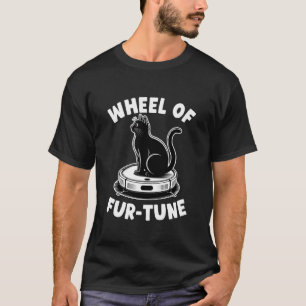 Wiel van Fur-Tune Kat Grap Robot Stofzuiger Ca T-shirt