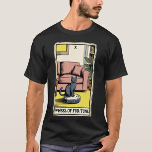 Wiel van Fur-Tune Robotstofzuiger Funny Tarot T-shirt
