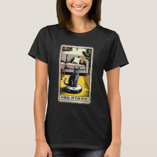 Wiel van Fur-Tune Tarotkaart Kat Robot Stofzuiger T-shirt