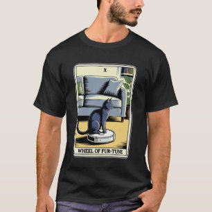 Wiel van Fur-Tune Tarotkaart Kat Robotstofzuiger C T-shirt