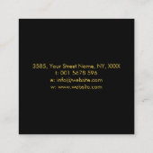 Wiel van Hecate en Moons Vierkante Visitekaartje (Achterkant)