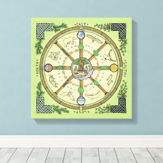 Wiel van het Jaar - Canvas Afdruk (Insitu (Houten vloer))