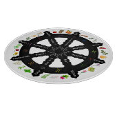 Wiel van het Jaar Glas Snijplank 12" (Hoek)