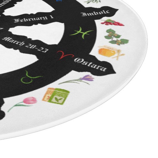 Wiel van het Jaar Glas Snijplank 12" (Hoek)