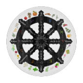 Wiel van het Jaar Glas Snijplank 12" (Voorkant)