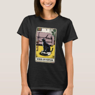 Wiel van het lot robot stofzuiger Funny Tarot T-shirt