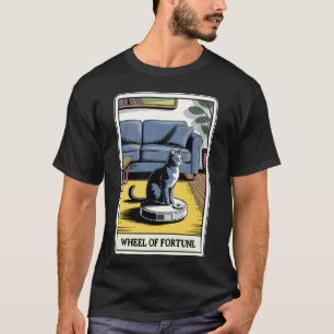 Wiel van het lot robot stofzuiger Funny Tarot  T-shirt