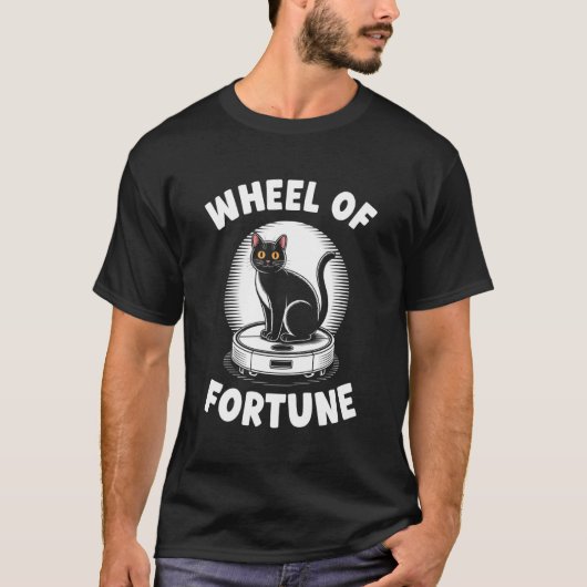 Wiel van het lot Robotstofzuiger Funny Cat 2 T-shirt (Voorkant)