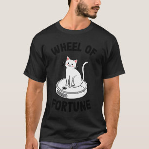 Wiel van het lot Robotstofzuiger Funny Cat 3 T-shirt