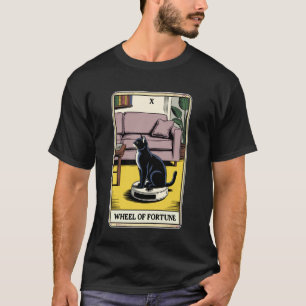 Wiel van het lot Robotstofzuiger Funny Tarot T-shirt