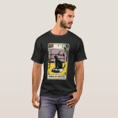 Wiel van het lot Robotstofzuiger Funny Tarot T-shirt (Voorkant volledig)
