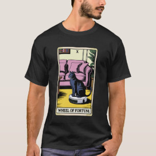Wiel van het lot Robotstofzuiger Funny Tarot T-shirt