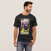 Wiel van het lot Robotstofzuiger Funny Tarot T-shirt (Voorkant volledig)