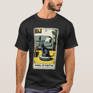 Wiel van het lot robotstofzuiger Funny Tarot T-shirt