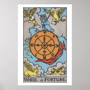 Wiel van het Poster "Fortune Tarot"-Kaart