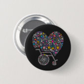 Wiel van vele levens ronde button 5,7 cm (Voorkant /achterkant)