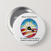 Wiel van verloren geluk ronde button 7,6 cm (Voorkant /achterkant)