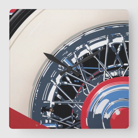 Wiel Vierkante Klok (Voorkant)