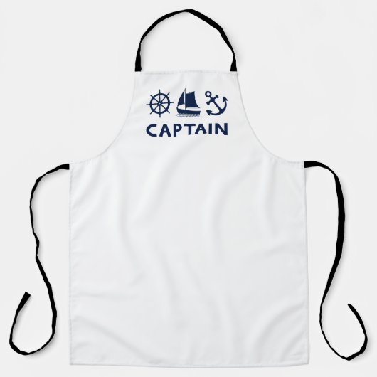 Wiel Zeilboot Anker Captain Dark Blue Schort (Voorkant)