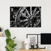  wielafdruk op houten wielen van poster (Thuiskantoor)