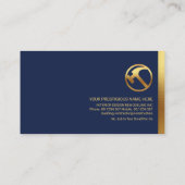 Wielbarij van goudwerktuigen visitekaartje (Achterkant)