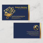 Wielbarij van goudwerktuigen visitekaartje (Voorkant / Achterkant)