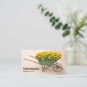  wielbarrog Gele ventilator QR-code Visitekaartje (Staand voorkant)