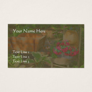 Wielbarrow en -stoel van de bloem visitekaartje