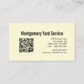 wielbloemen Gardener QR-code Visitekaartje (Achterkant)