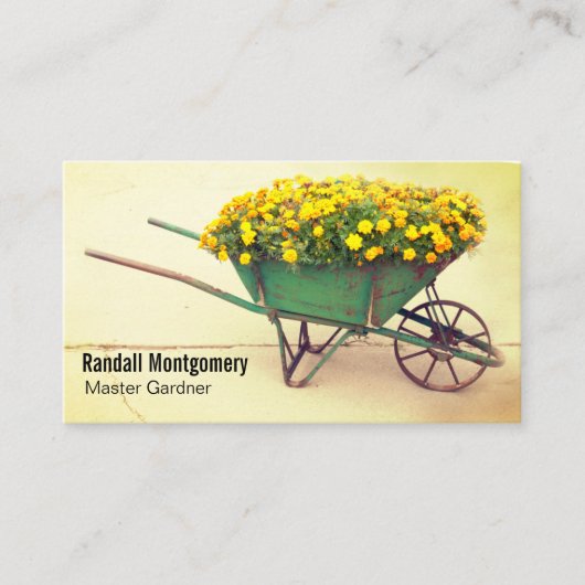  wielbloemen Gardener QR-code Visitekaartje (Voorkant)