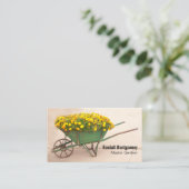 wielbloemen Gardener QR-code Visitekaartje (Staand voorkant)