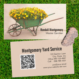  wielbloemen Gardener QR-code Visitekaartje