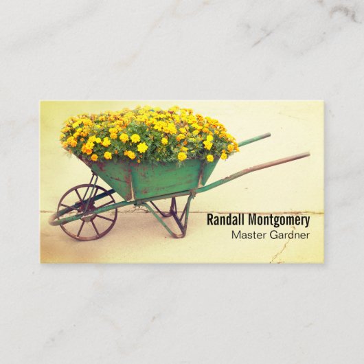  wielbloemen Gardener QR-code Visitekaartje (Voorkant)