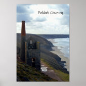 Wielcoaten Tin Mine Ruins Cornwall England Poster (Voorkant)