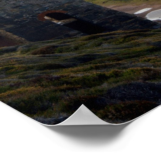 Wielcoaten Tin Mine Ruins Cornwall England Poster (Hoek)