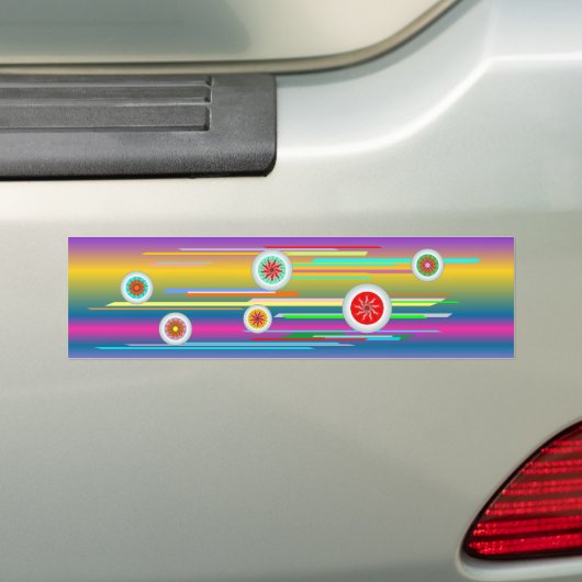 wielen A1 Bumpersticker (Op auto)