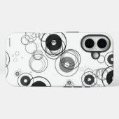 Wielen Binnen Wielen Zwart & Wit iPhone Case (Achterkant (horizontaal))