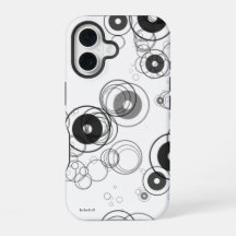 Wielen Binnen Wielen Zwart & Wit iPhone Case