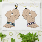 Wielen en bijen theedoek (Gevouwen)