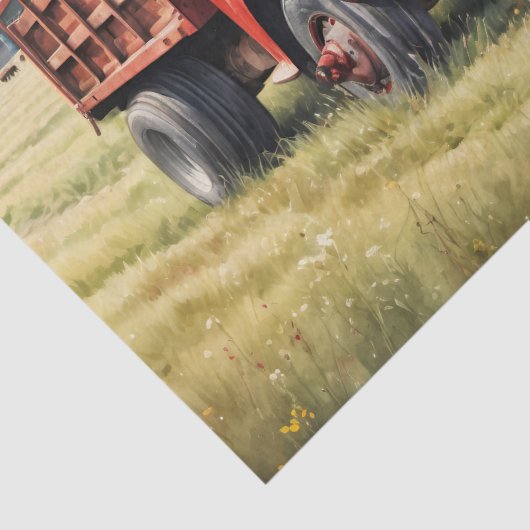 Wielen en hoeven - Decoupage - Tissuepapier (Detail)