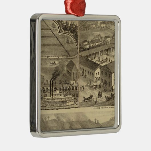 Wielen IJzer en Nail Company Metalen Ornament (Rechts)