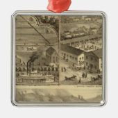 Wielen IJzer en Nail Company Metalen Ornament (Voorkant)