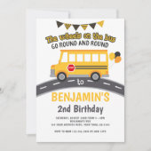 Wielen in de bus kaart (Voorkant)