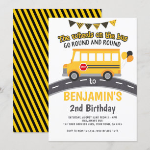 Wielen in de bus kaart