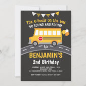 Wielen in de bus kaart (Voorkant)