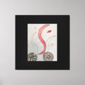 Wielen in het pad faux canvas gerekt (Voorkant)