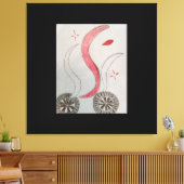 Wielen in het pad faux canvas gerekt (Insitu (Woonkamer))