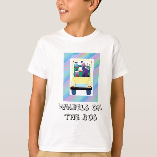 Wielen met de bus T-Shirt (Voorkant)