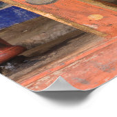 Wielen met draaiende gebedden poster (Hoek)