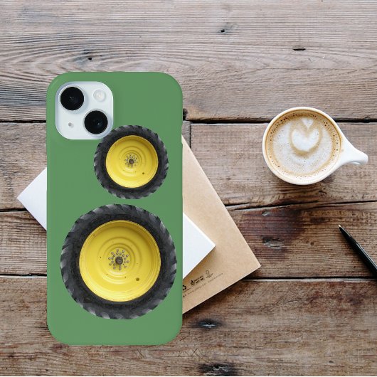 Wielen met geel Boerderij Case-Mate iPhone Case